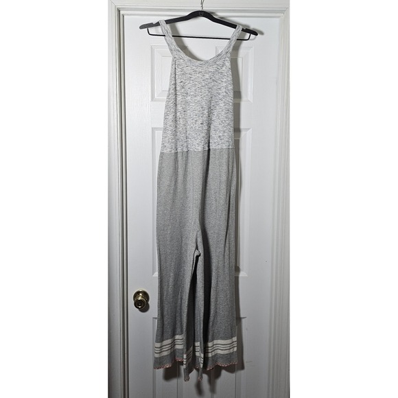 Free People Pants - Free People‎ Movement Baseline Jumpsuit Ribbed Knit Wide Leg Racerback Size M